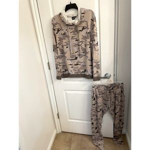Matching Camo Hoodie and Joggers Set
